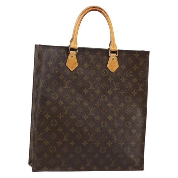 LOUIS VUITTON Monogram Sac Plat Hand Bag M51140 LV Auth 142772 - Picture 2 of 16